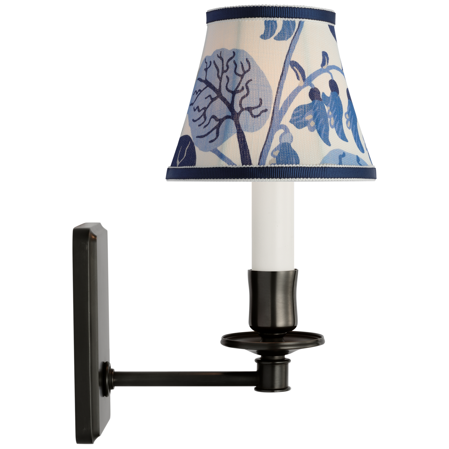 Tara 11" Sconce | Bronze | Schumacher Marine Exotic Butterfly Bell Empire Shade