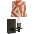 Tara 12" Sconce | Bronze | Schumacher Brick Amero Empire Shade