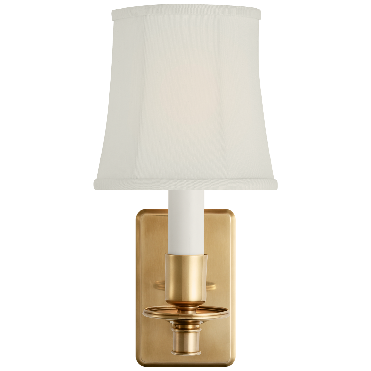 Tara 12" Sconce | Hand-Rubbed Antique Brass | 5 | 4" x 5" x 5" Silk