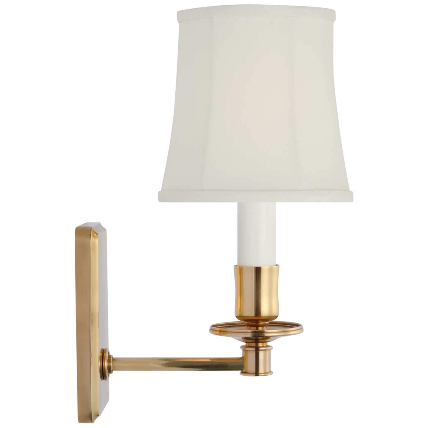 Tara 12" Sconce | Hand-Rubbed Antique Brass | 5 | 4" x 5" x 5" Silk