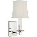 Tara 12" Sconce | Polished Nickel | 5 | 4" x 5" x 5" Silk