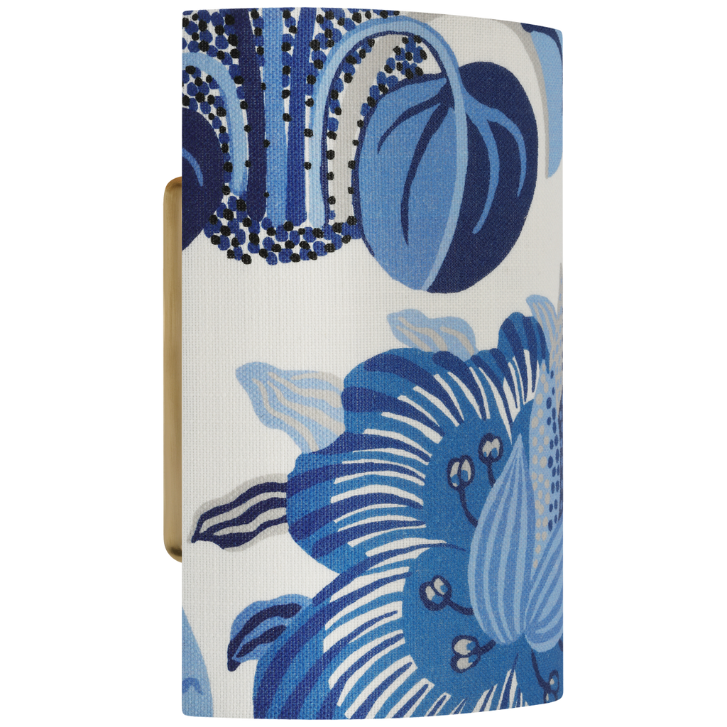 Maeve 8" Shield Sconce | Hand-Rubbed Antique Brass | Schumacher Marine Exotic Butterfly Shield