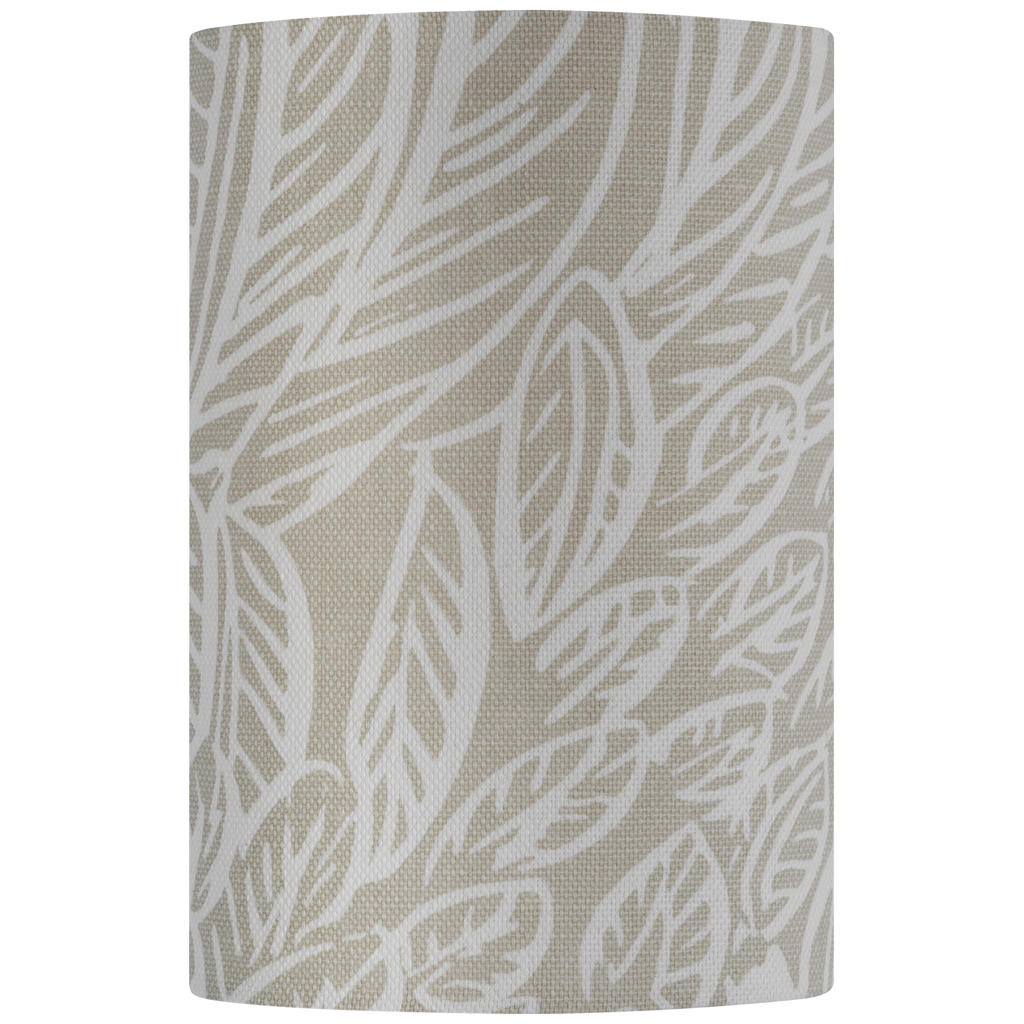 Maeve 8" Shield Sconce | Hand-Rubbed Antique Brass | Schumacher Natural Featherfest Shield