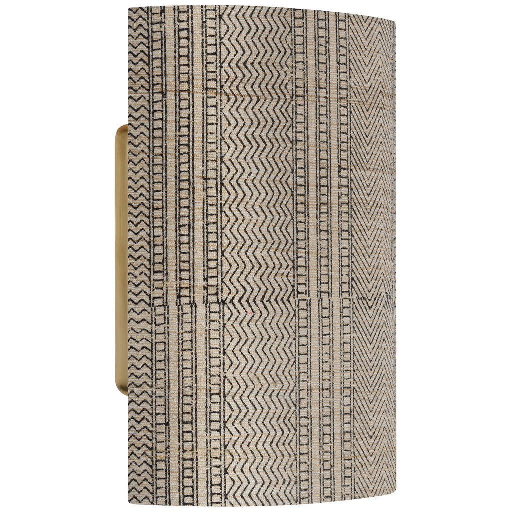 Maeve 8" Shield Sconce | Hand-Rubbed Antique Brass | Schumacher Natural Mohave Shield