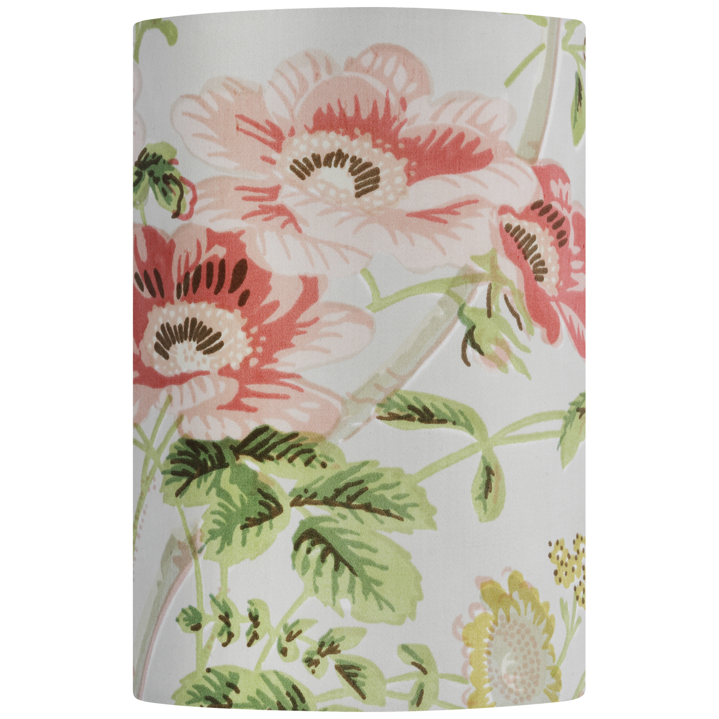 Maeve 8" Shield Sconce | Hand-Rubbed Antique Brass | Schumacher Blush Salisbury Chintz Shield