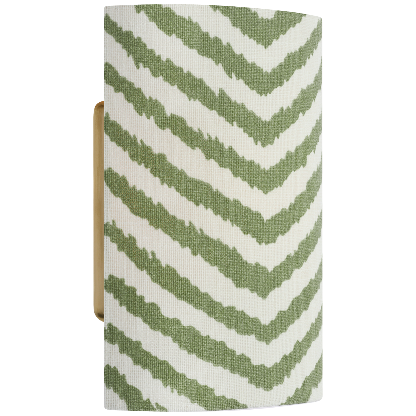 Maeve 8" Shield Sconce | Hand-Rubbed Antique Brass | Schumacher Verde La Jolla Shield