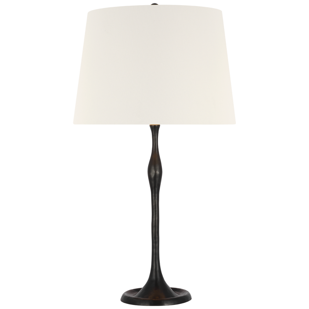 Romero Medium Table Lamp | Bronze | 16" Linen Empire Shade
