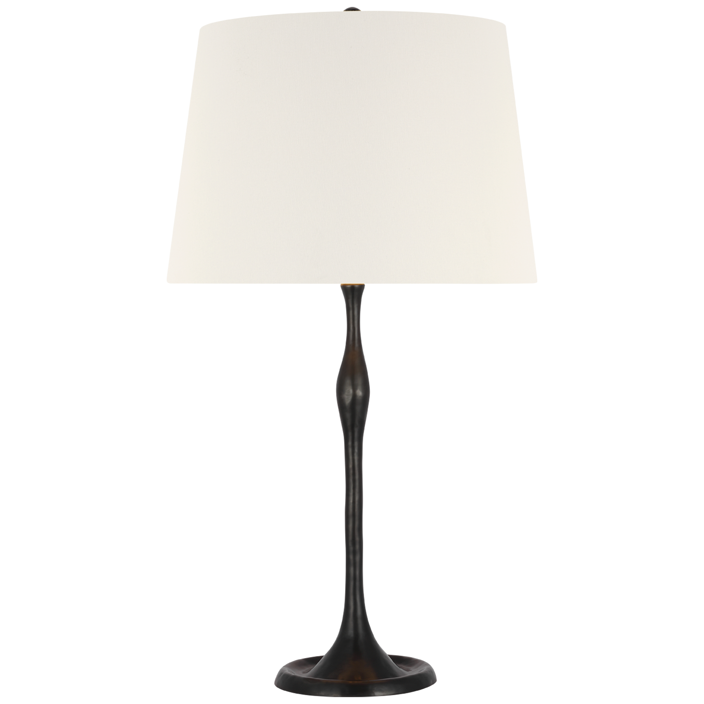 Romero Medium Table Lamp | Bronze | 16" Linen Empire Shade