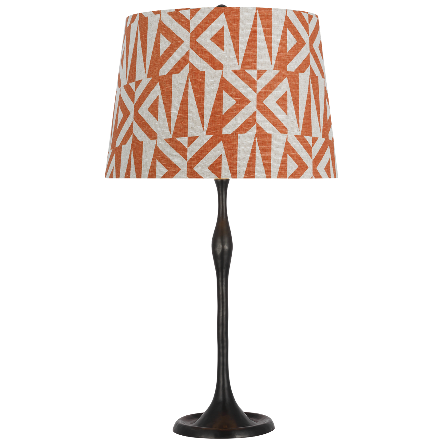 Romero Medium Table Lamp | Bronze | Schumacher 16" Brick Amero Empire Shade
