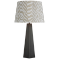Zoran Medium Table Lamp | Bronze | Schumacher 16" Natural Quincy Empire Shade