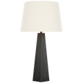 Zoran Medium Table Lamp | Bronze | 16" Linen Empire Shade