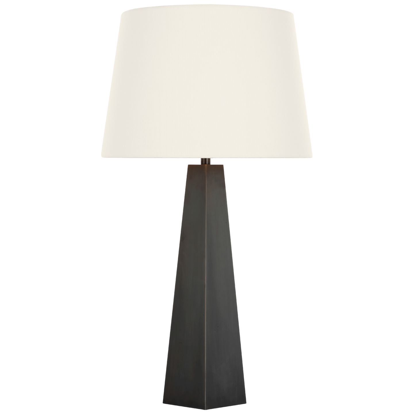 Zoran Medium Table Lamp | Bronze | 16" Linen Empire Shade