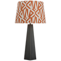 Zoran Medium Table Lamp | Bronze | Schumacher 16" Brick Amero Empire Shade