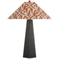 Zoran Medium Table Lamp | Bronze | Schumacher 21" Brick Amero Flare Shade