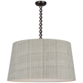 Evelyn 33" Hanging Shade | Bronze and Natural Oak | Schumacher Natural Mohave Shade