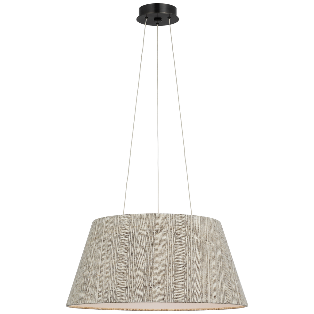Caufield 21" Hanging Shade | Bronze | Schumacher Natural Mohave Shade