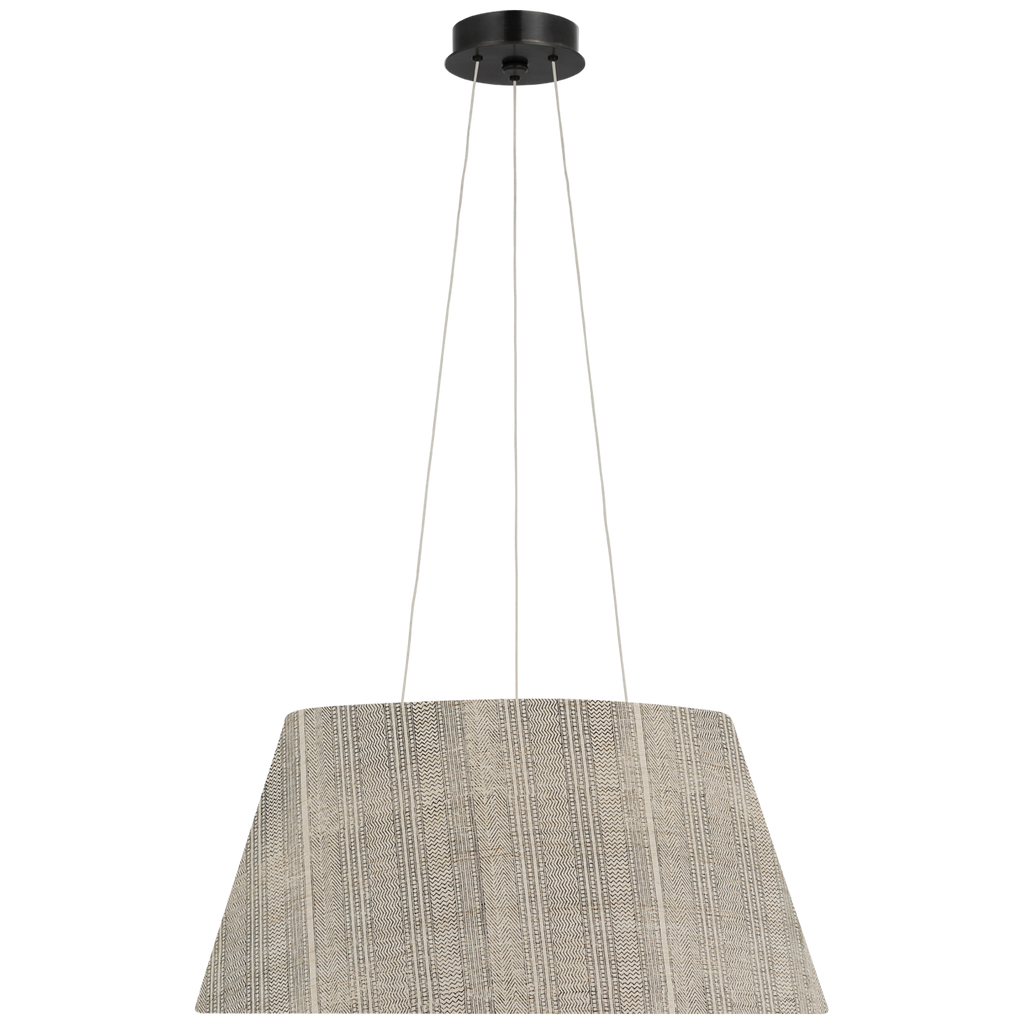 Caufield 21" Hanging Shade | Bronze | Schumacher Natural Mohave Shade