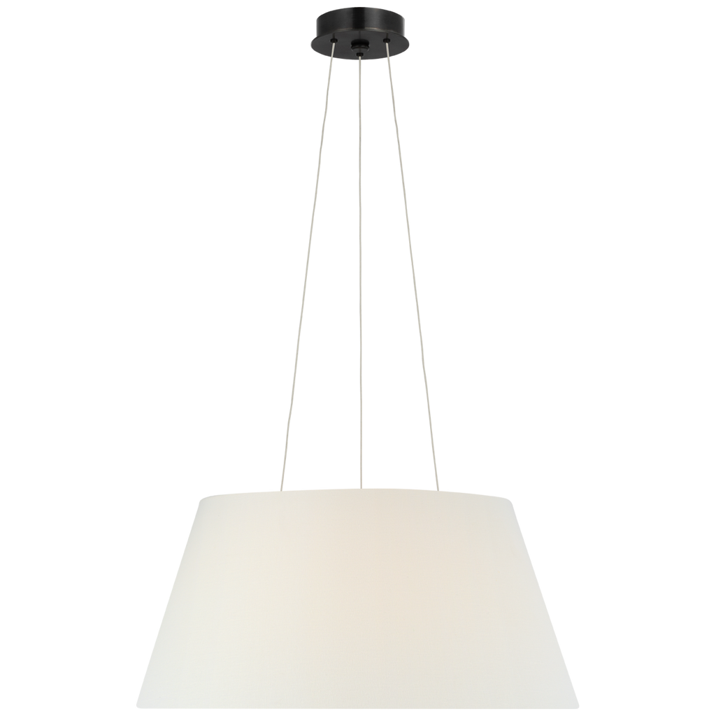 Caufield 21" Hanging Shade | Bronze | Linen Shade
