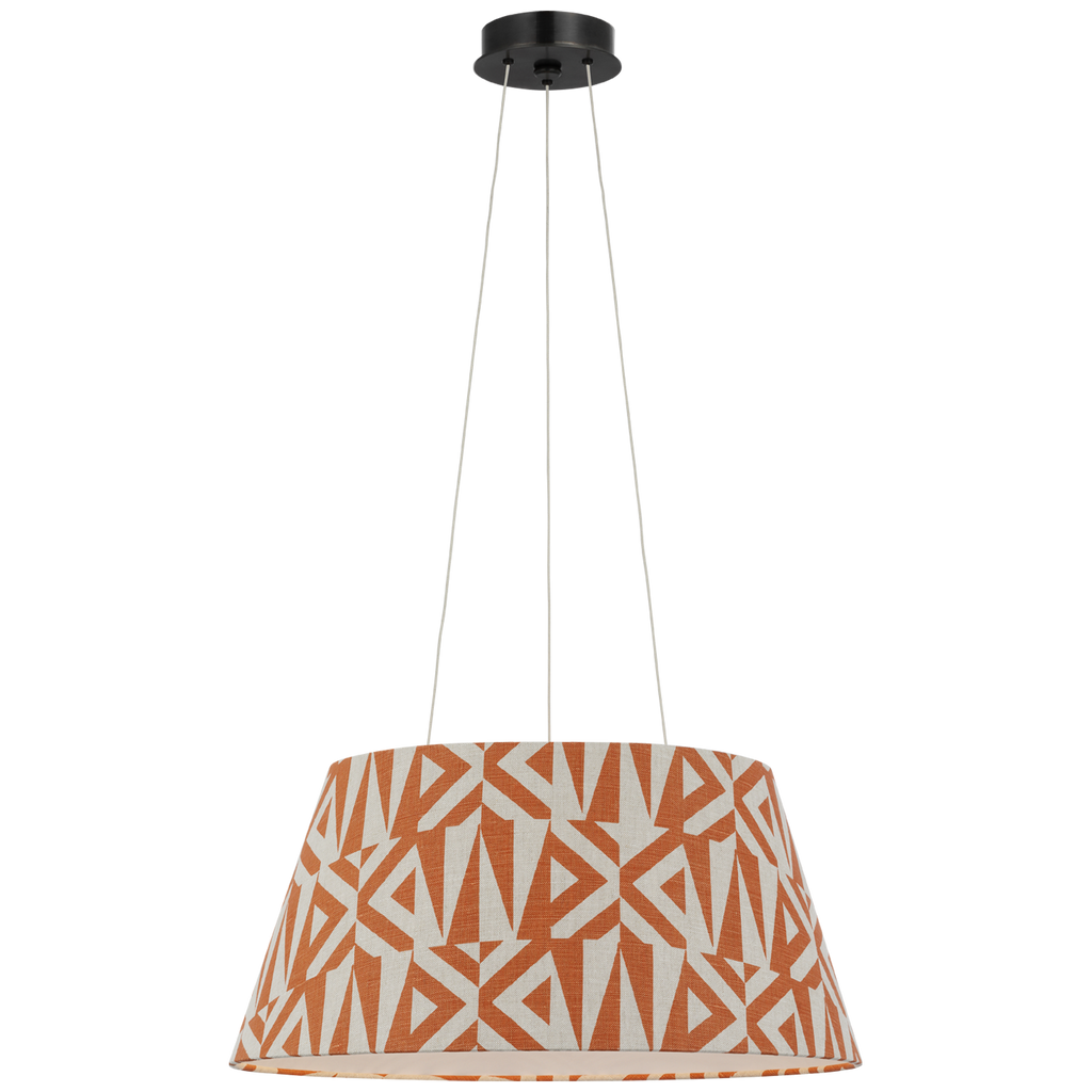 Caufield 21" Hanging Shade | Bronze | Schumacher Brick Amero Shade
