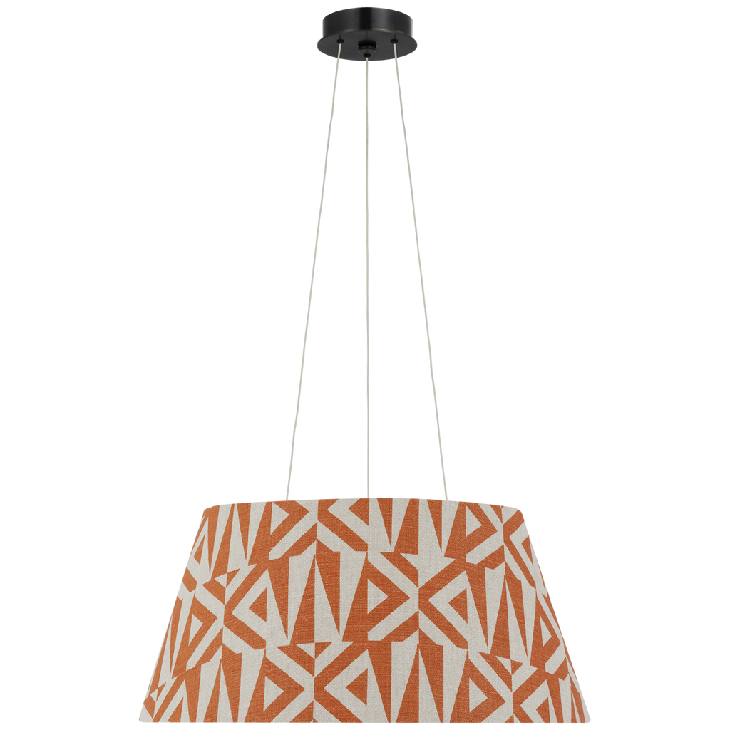 Caufield 21" Hanging Shade | Bronze | Schumacher Brick Amero Shade