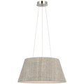 Caufield 21" Hanging Shade | Polished Nickel | Schumacher Natural Mohave Shade