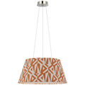 Caufield 21" Hanging Shade | Polished Nickel | Schumacher Brick Amero Shade