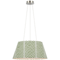 Caufield 21" Hanging Shade | Polished Nickel | Schumacher Verde La Jolla Shade