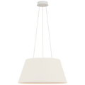 Caufield 21" Hanging Shade | Matte White | Linen Shade