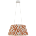 Caufield 21" Hanging Shade | Matte White | Schumacher Brick Amero Shade