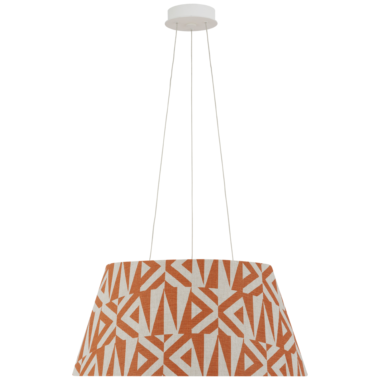 Caufield 21" Hanging Shade | Matte White | Schumacher Brick Amero Shade