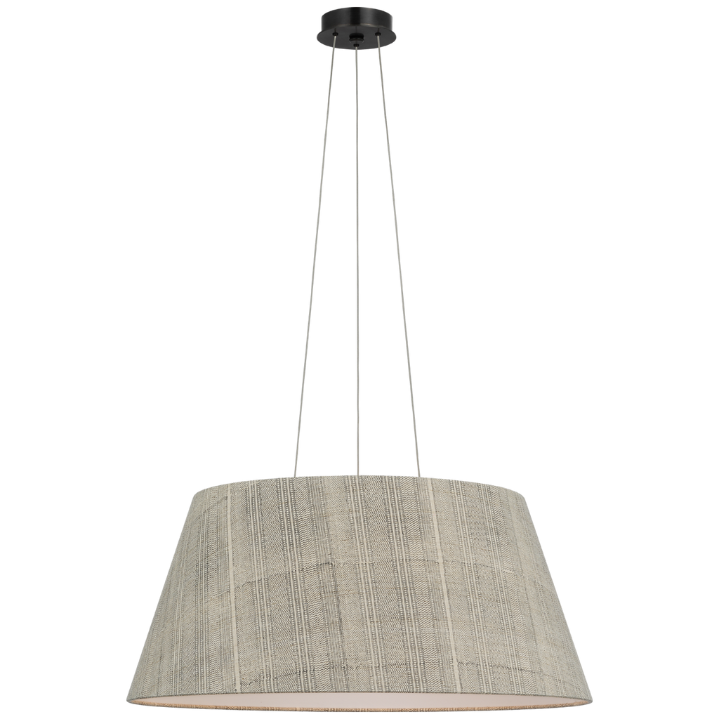 Caufield 29" Hanging Shade | Bronze | Schumacher Natural Mohave Shade