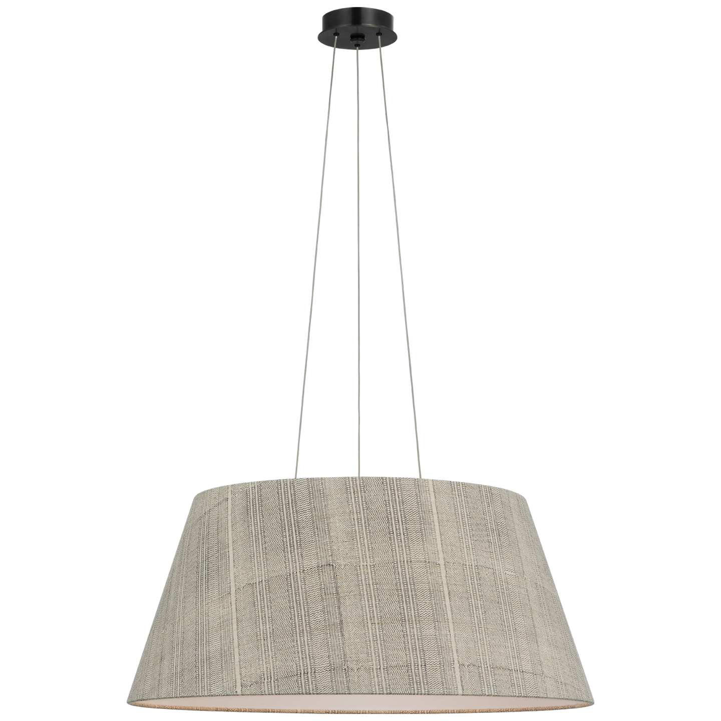Caufield 29" Hanging Shade | Bronze | Schumacher Natural Mohave Shade