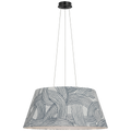 Caufield 29" Hanging Shade | Bronze | Schumacher Blue Freeform Shade