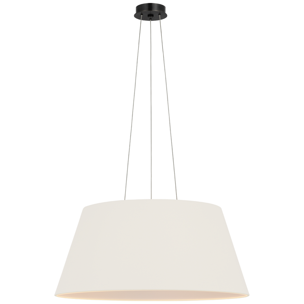 Caufield 29" Hanging Shade | Bronze | Linen Shade