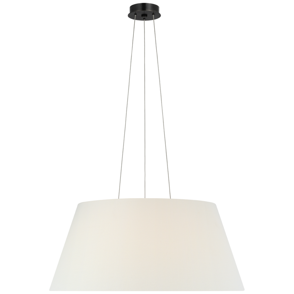 Caufield 29" Hanging Shade | Bronze | Linen Shade