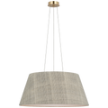 Caufield 29" Hanging Shade | Hand-Rubbed Antique Brass | Schumacher Natural Mohave Shade