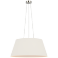 Caufield 29" Hanging Shade | Polished Nickel | Linen Shade