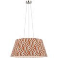 Caufield 29" Hanging Shade | Polished Nickel | Schumacher Brick Amero Shade