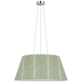 Caufield 29" Hanging Shade | Polished Nickel | Schumacher Verde La Jolla Shade