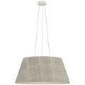 Caufield 29" Hanging Shade | Matte White | Schumacher Natural Mohave Shade
