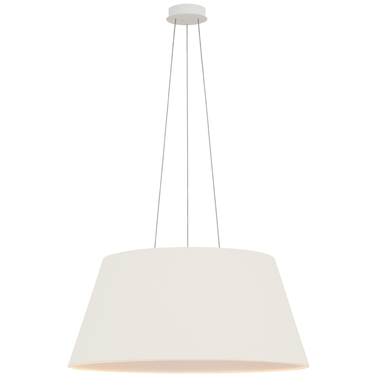 Caufield 29" Hanging Shade | Matte White | Linen Shade