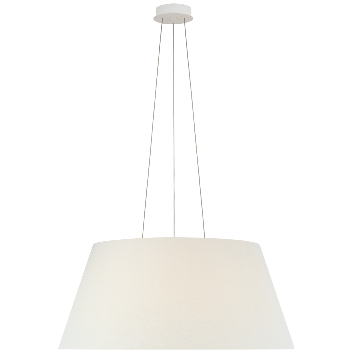 Caufield 29" Hanging Shade | Matte White | Linen Shade