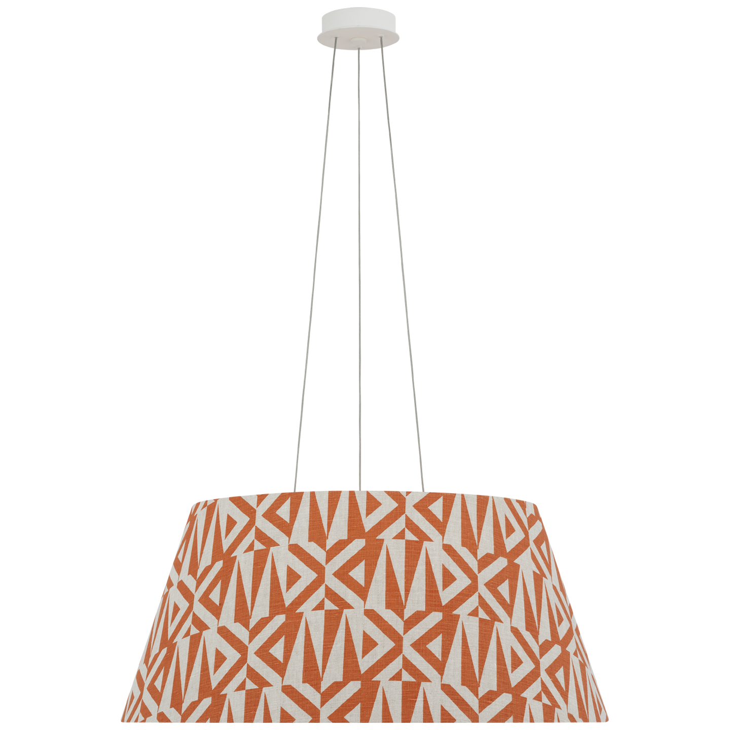 Caufield 29" Hanging Shade | Matte White | Schumacher Brick Amero Shade