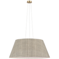 Caufield 39" Hanging Shade | Hand-Rubbed Antique Brass | Schumacher Natural Mohave Shade