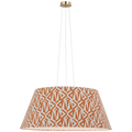 Caufield 39" Hanging Shade | Hand-Rubbed Antique Brass | Schumacher Brick Amero Shade