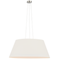 Caufield 39" Hanging Shade | Polished Nickel | Linen Shade
