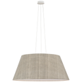 Caufield 39" Hanging Shade | Matte White | Schumacher Natural Mohave Shade