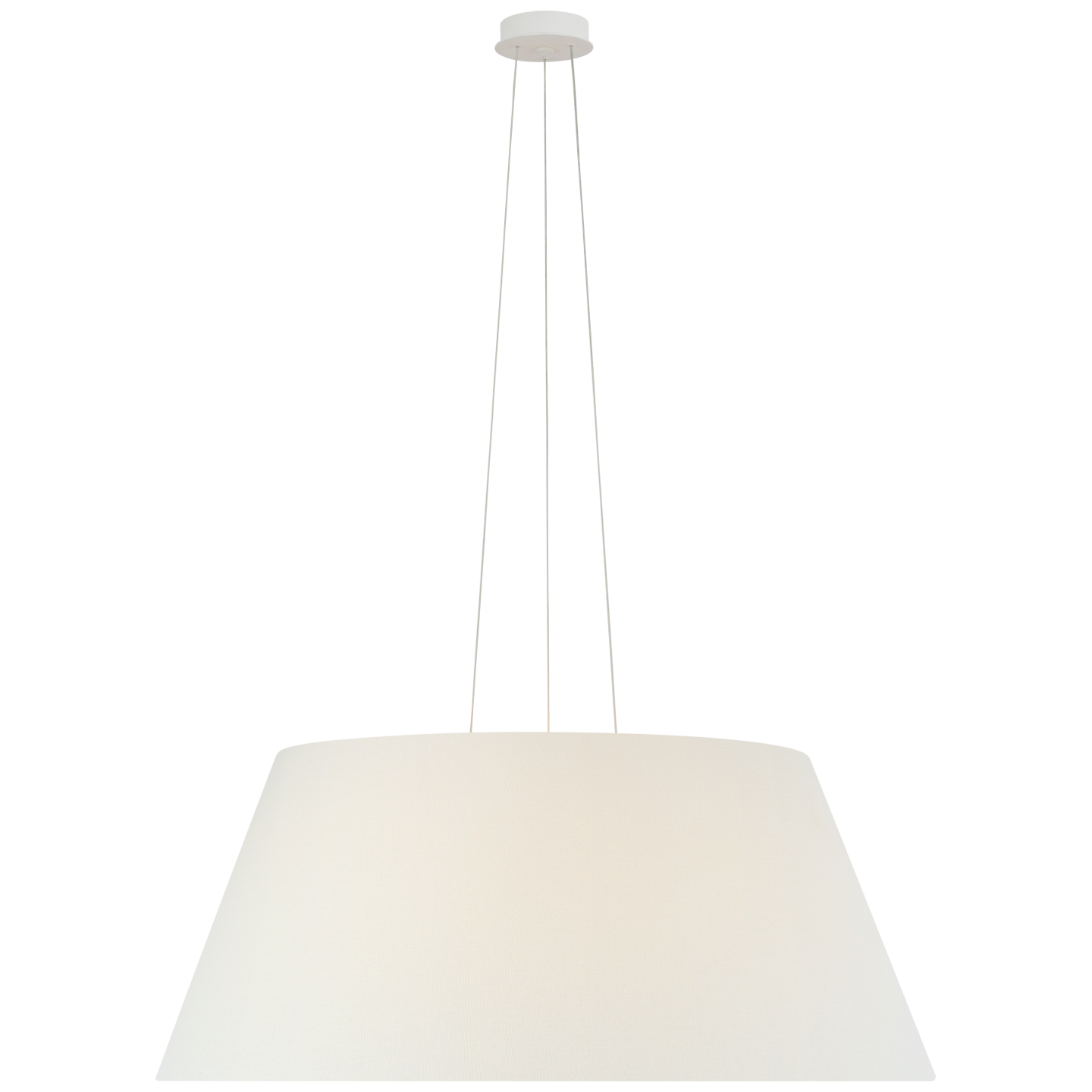 Caufield 39" Hanging Shade | Matte White | Linen Shade