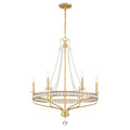 Seville 28'' Aged Brass Chandelier