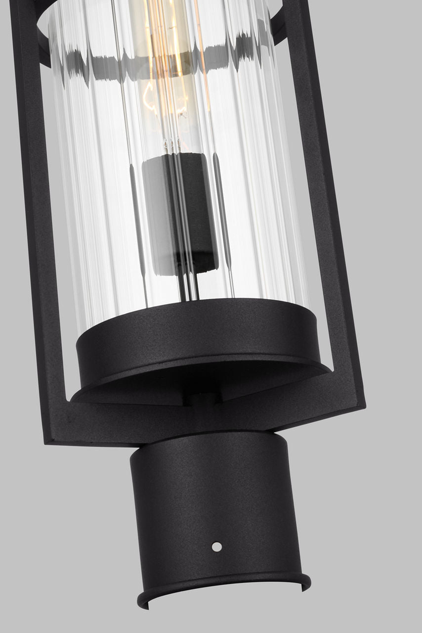 Alcona One Light Outdoor Post Lantern Black